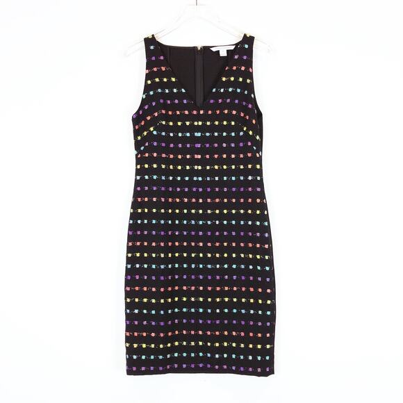 Diane Von Furstenberg Dresses & Skirts - Diane Von Furstenberg Womens Sheath Dress Size 8 Wool Sleeveless Classic Career